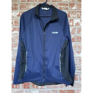 Sugoi‎ Men's L Blue/Black Breathable Cycling Jersey  Racing Wind Breaker Jacket